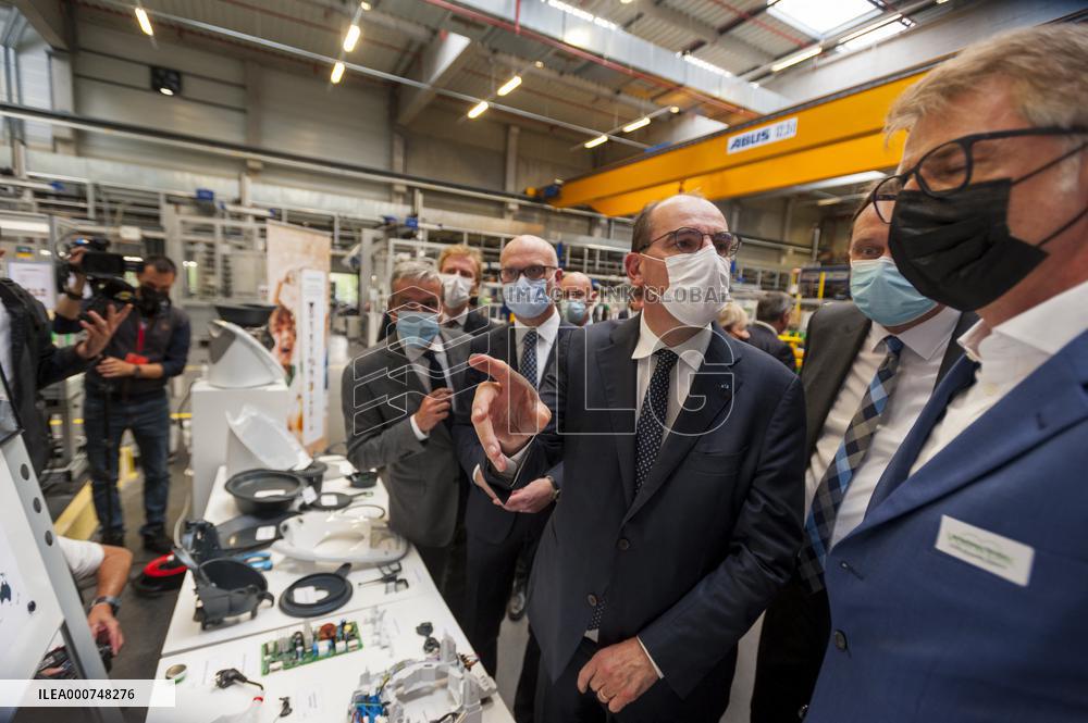 PM Castex Visits Vorwerk Semco - Cloyes-sur-le-Loir