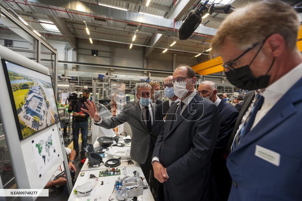 PM Castex Visits Vorwerk Semco - Cloyes-sur-le-Loir