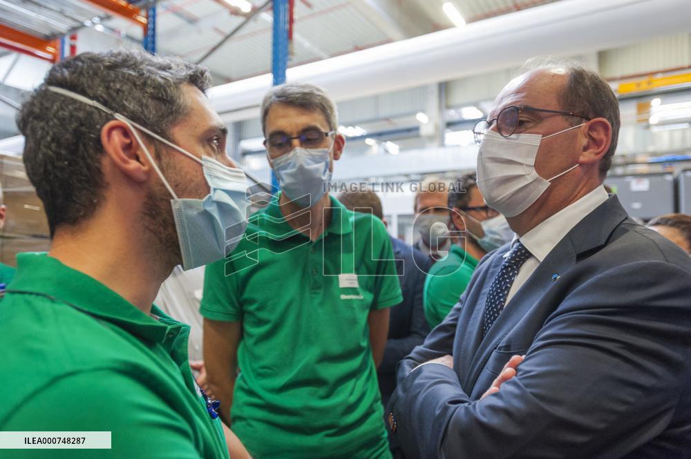 PM Castex Visits Vorwerk Semco - Cloyes-sur-le-Loir