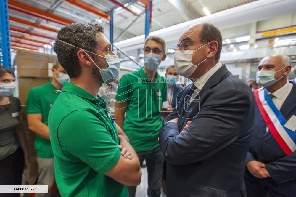 PM Castex Visits Vorwerk Semco - Cloyes-sur-le-Loir