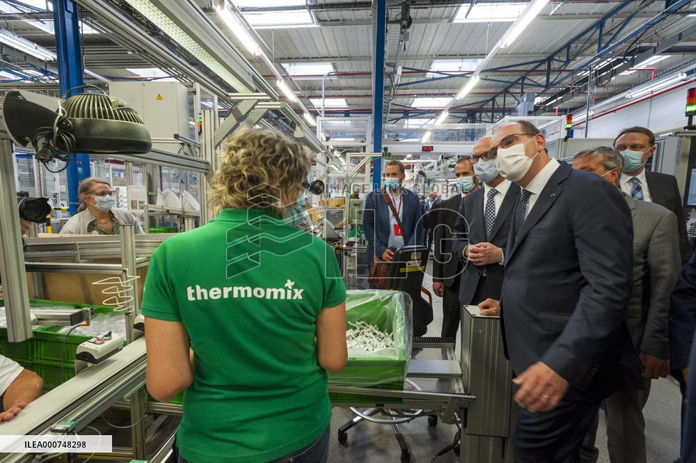 PM Castex Visits Vorwerk Semco - Cloyes-sur-le-Loir