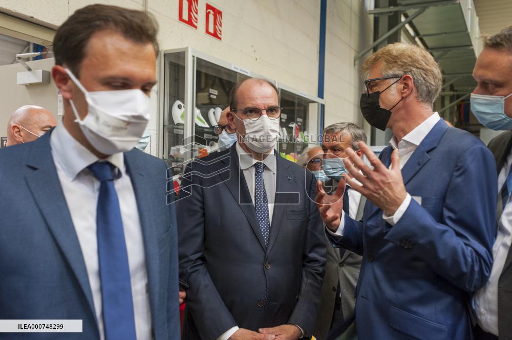 PM Castex Visits Vorwerk Semco - Cloyes-sur-le-Loir