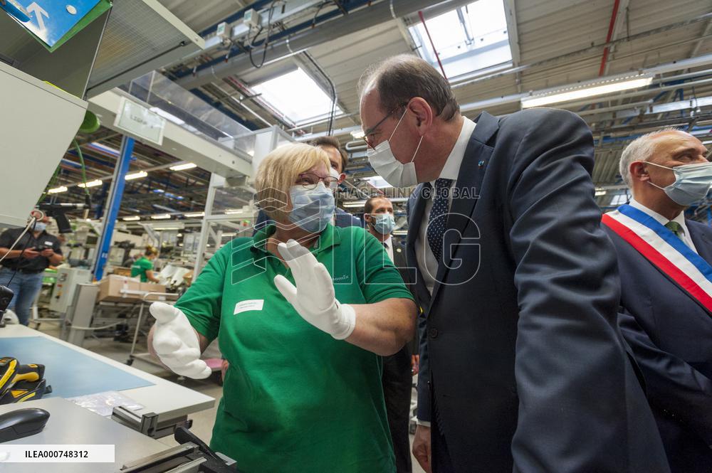 PM Castex Visits Vorwerk Semco - Cloyes-sur-le-Loir