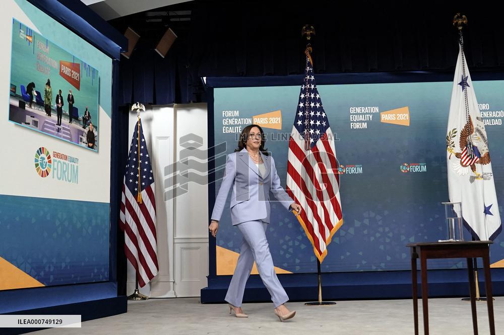 Kamala Harris to Generation Equality Forum in Paris - Washington