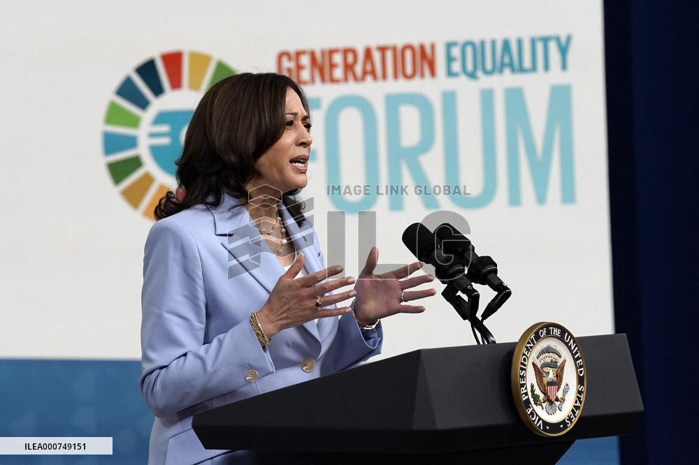 Kamala Harris to Generation Equality Forum in Paris - Washington