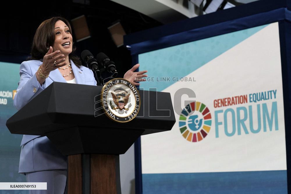 Kamala Harris to Generation Equality Forum in Paris - Washington