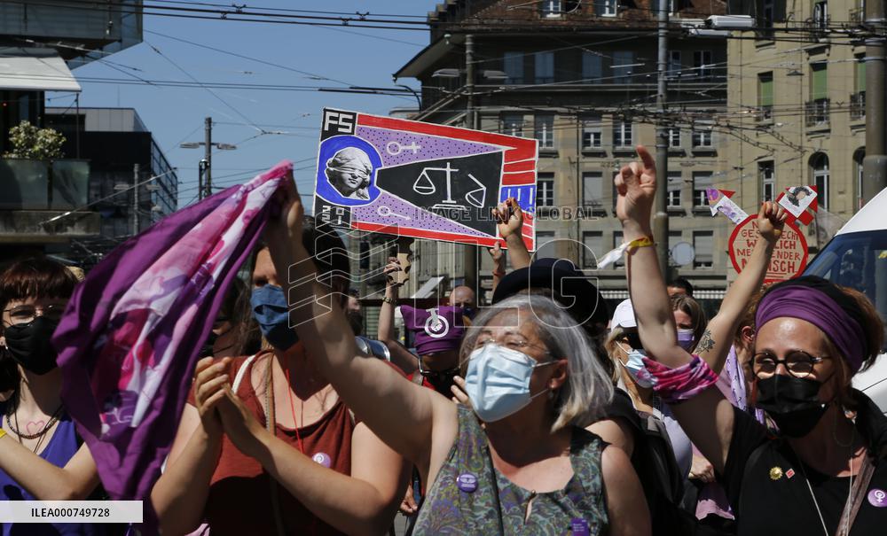 Women's Strike In Bern - Switzerland