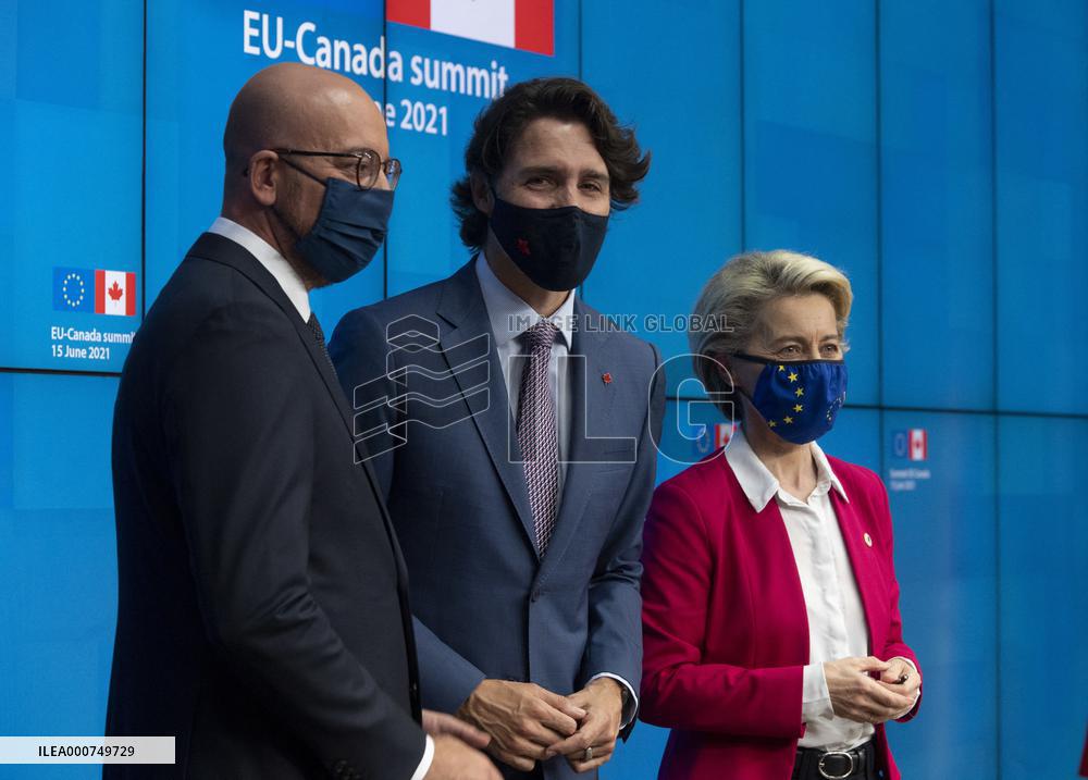 PM Justin Trudeau During EU-Canada Summit - Brussels
