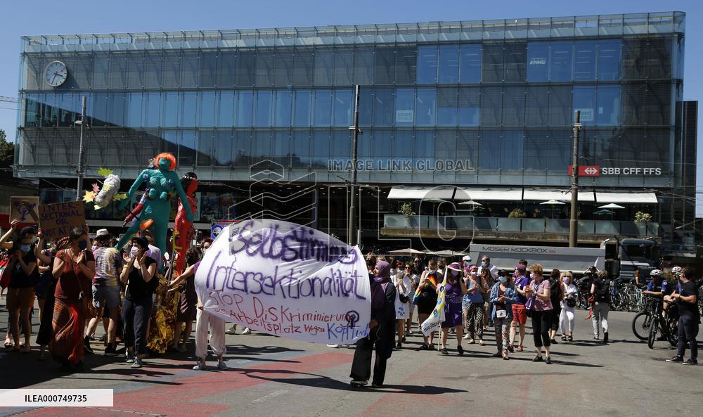 Women's Strike In Bern - Switzerland
