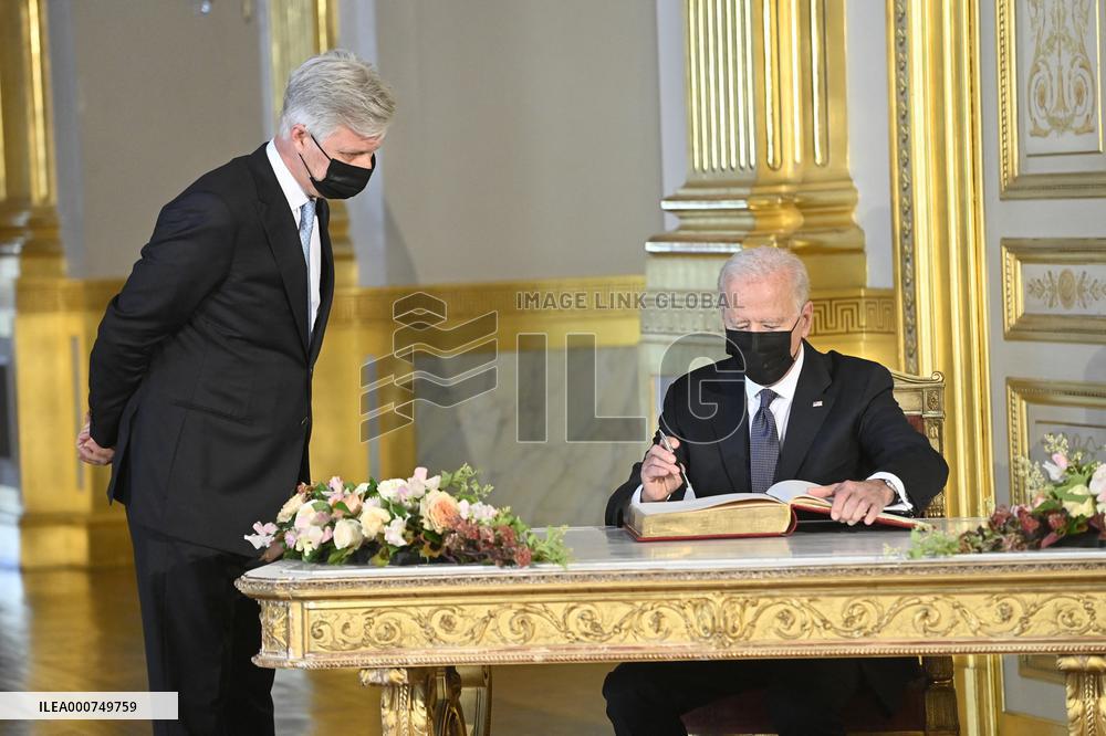 King Philippe meets Joe Biden - Brussels