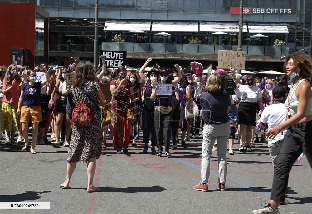 Women's Strike In Bern - Switzerland