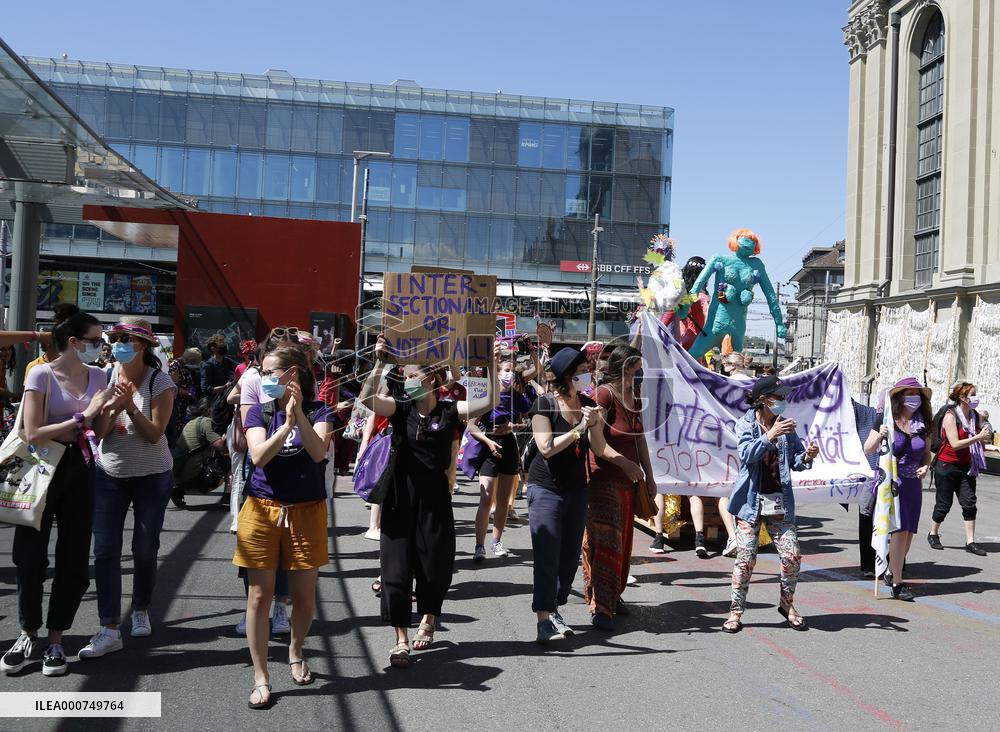 Women's Strike In Bern - Switzerland