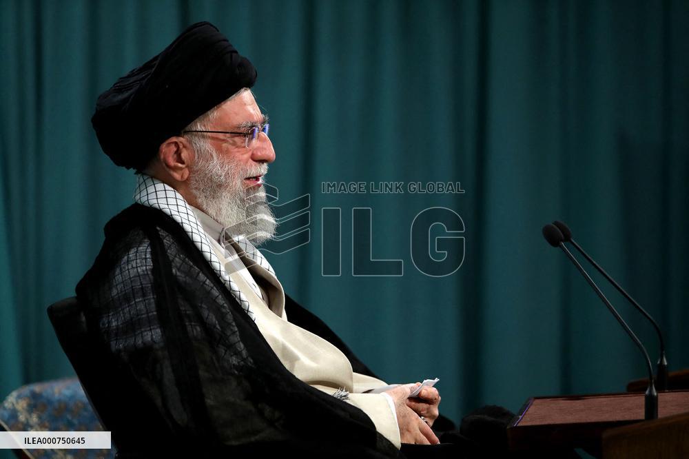 Iran's Supreme Leader Ayatollah Ali Khamenei Urged Voters To Turn Out