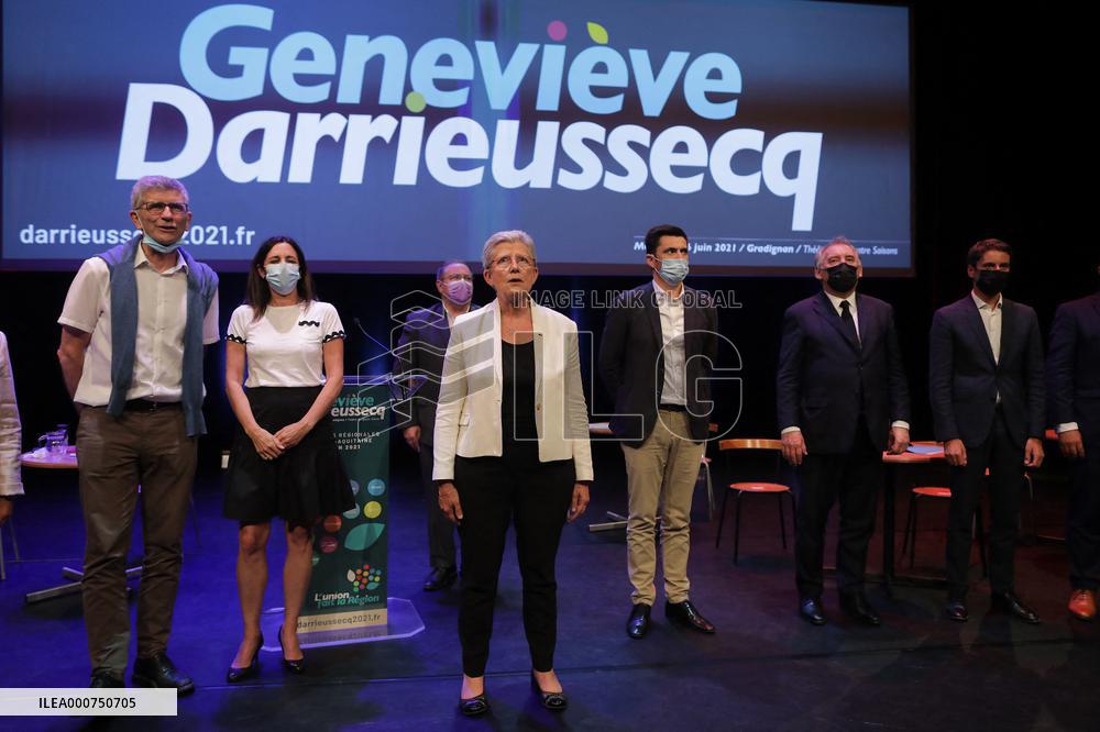 Meeting of Genevieve Darrieussecq - Regionals elections