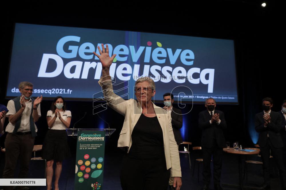 Meeting of Genevieve Darrieussecq - Regionals elections
