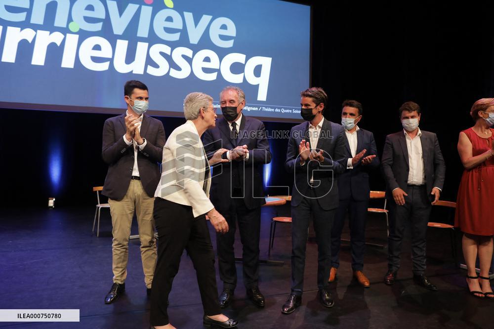 Meeting of Genevieve Darrieussecq - Regionals elections