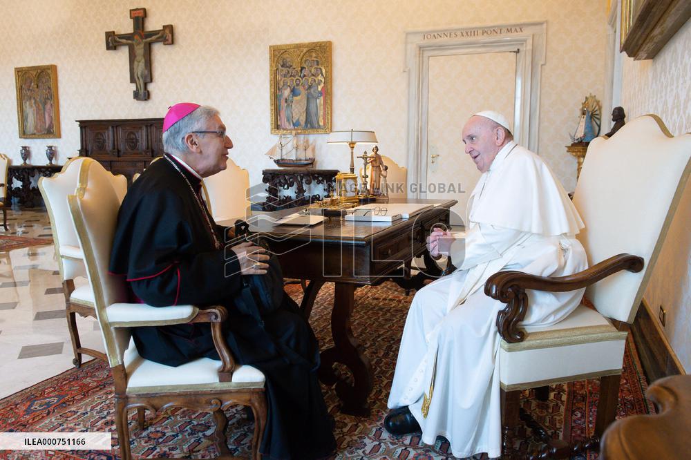 Pope Francis During Audiences - Vatican