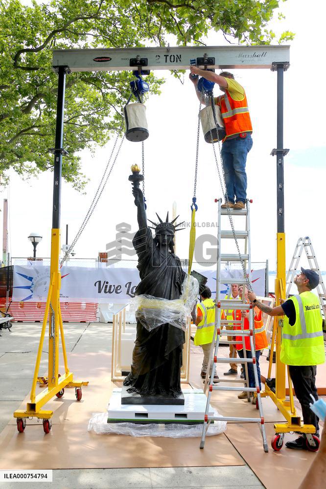 Statue of Liberty Little Sister Installation - NYC