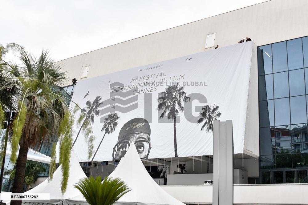 74th Cannes Film Festival poster installations