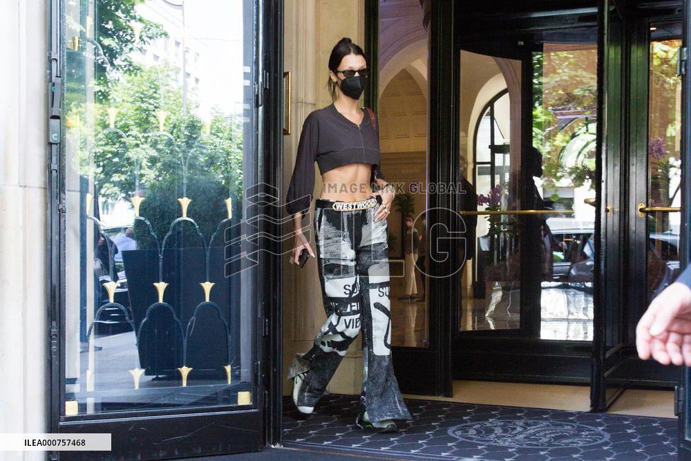 Bella Hadid Leaving Her Hotel - Paris