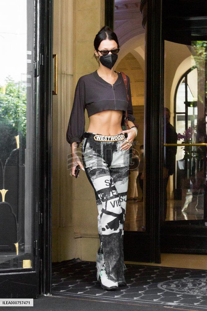 Bella Hadid Leaving Her Hotel - Paris