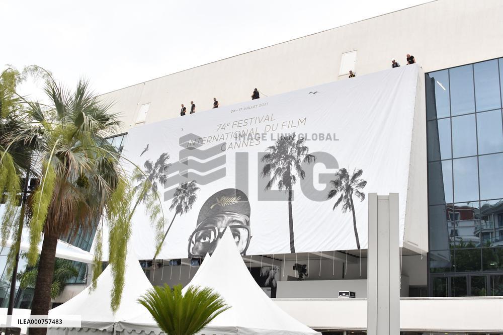 74th Cannes Film Festival poster installations