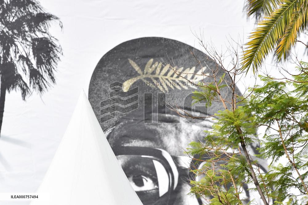 74th Cannes Film Festival poster installations