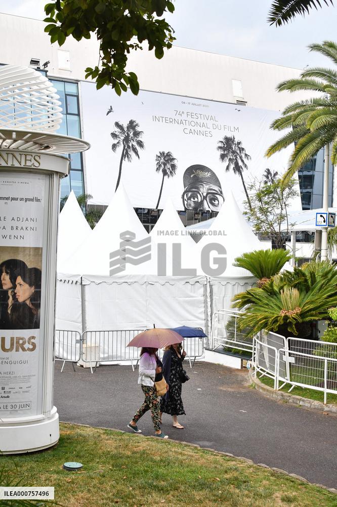 74th Cannes Film Festival poster installations