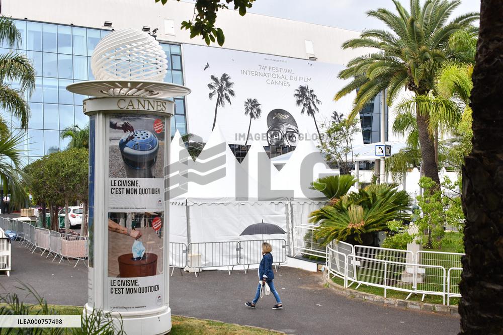 74th Cannes Film Festival poster installations