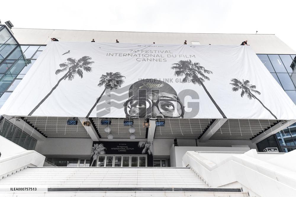 74th Cannes Film Festival poster installations