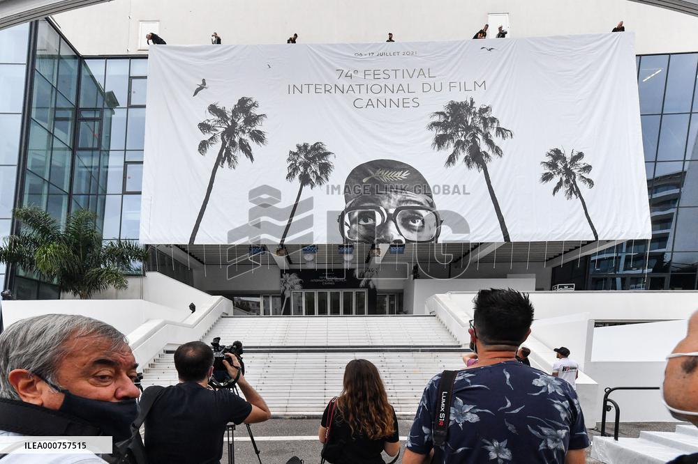 74th Cannes Film Festival poster installations