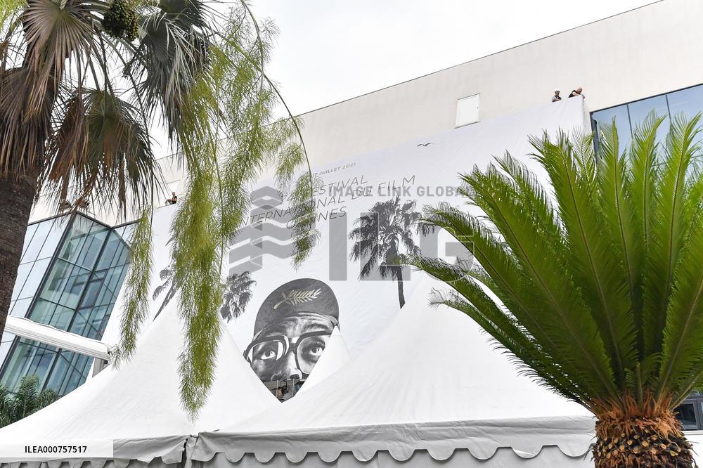 74th Cannes Film Festival poster installations