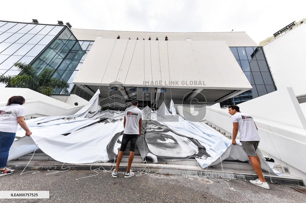 74th Cannes Film Festival poster installations