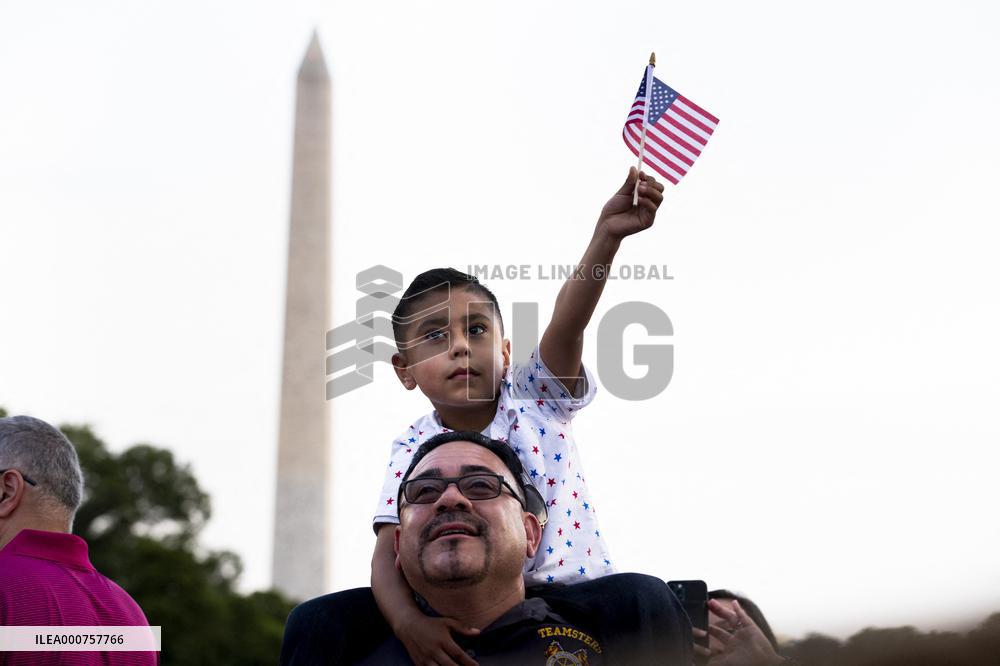 Independence Day at the White House in Washington, DC
