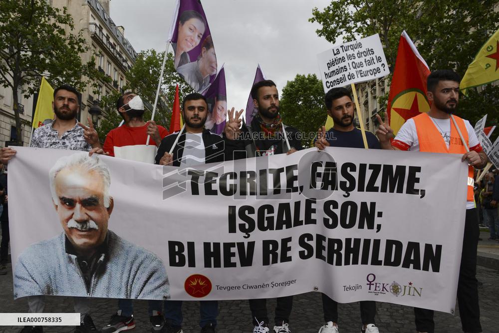 Demonstration Of The Kurdish Community Of France - Paris