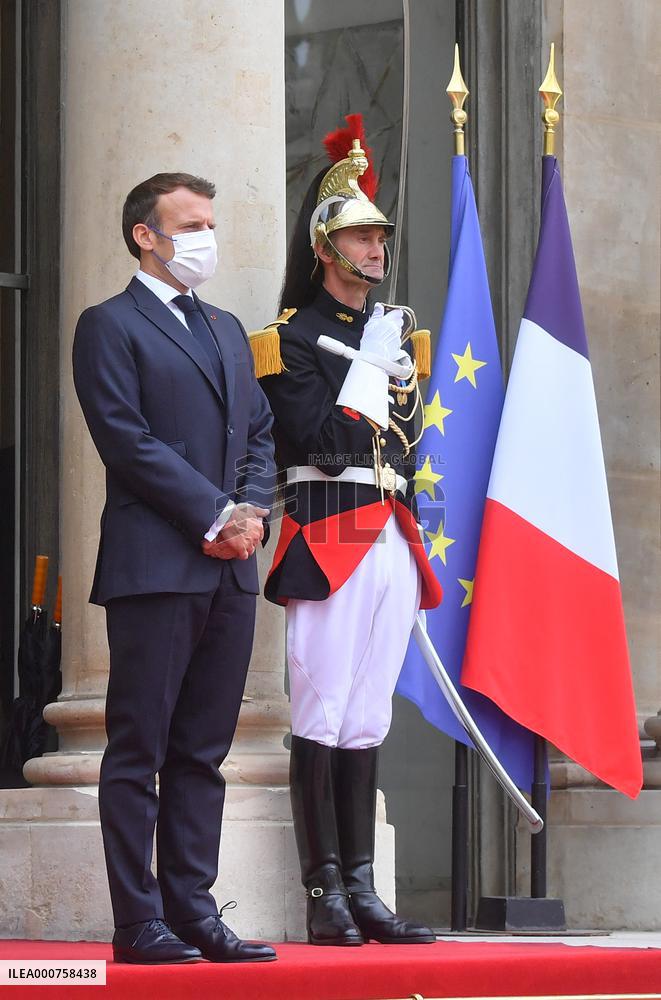 President Macron Meets Italian President - Paris