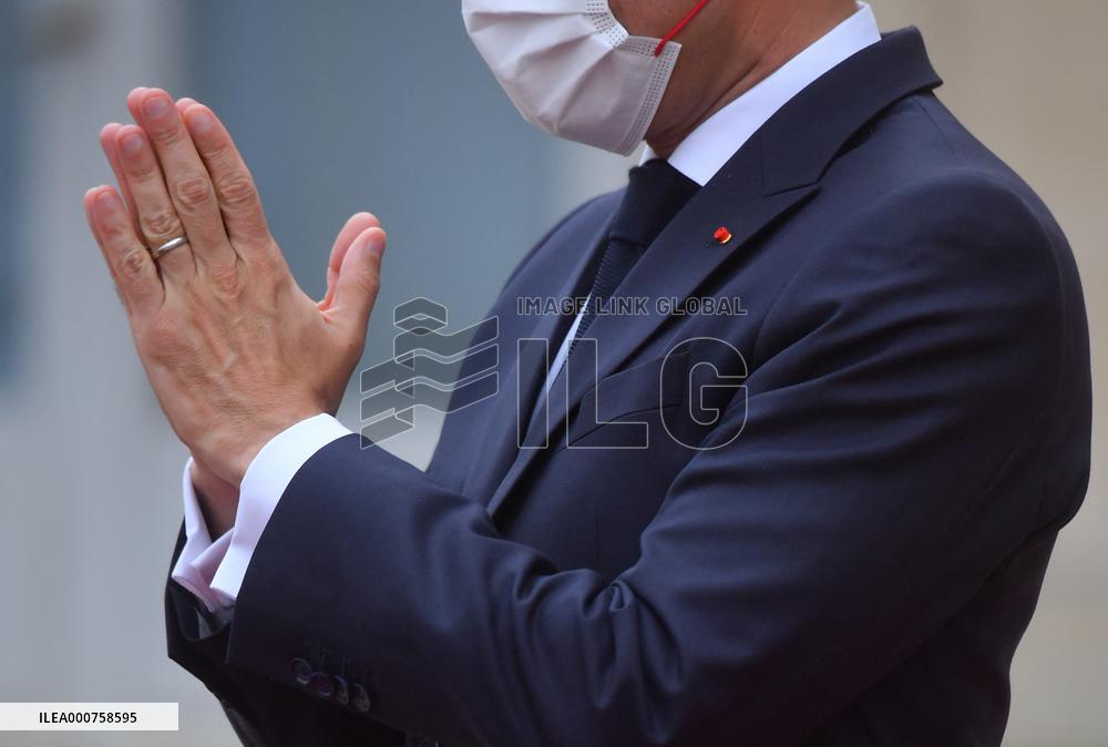 Italian President Leaves Elysee Palace - Paris