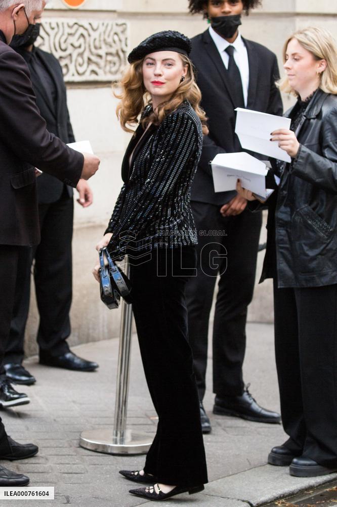 Arrivals - Giorgio Armani Prive Haute Couture Fall-Winter 2021-2022 Show - Paris NB