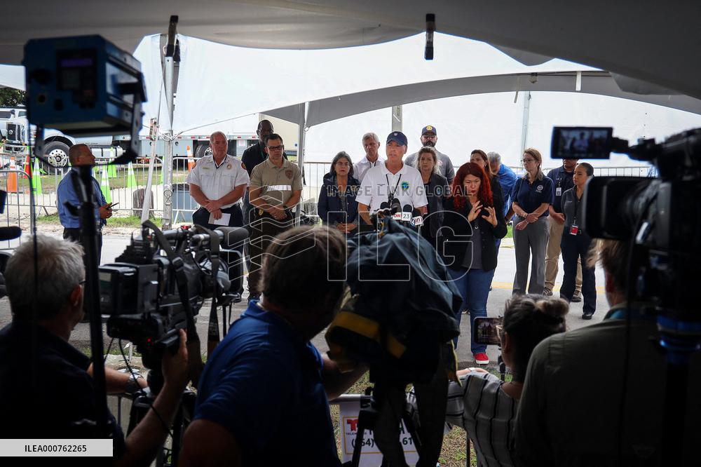 Funeral Of A Victim of Champlain Towers Collapse - Miami
