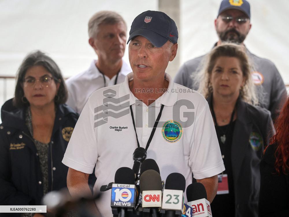 Funeral Of A Victim of Champlain Towers Collapse - Miami