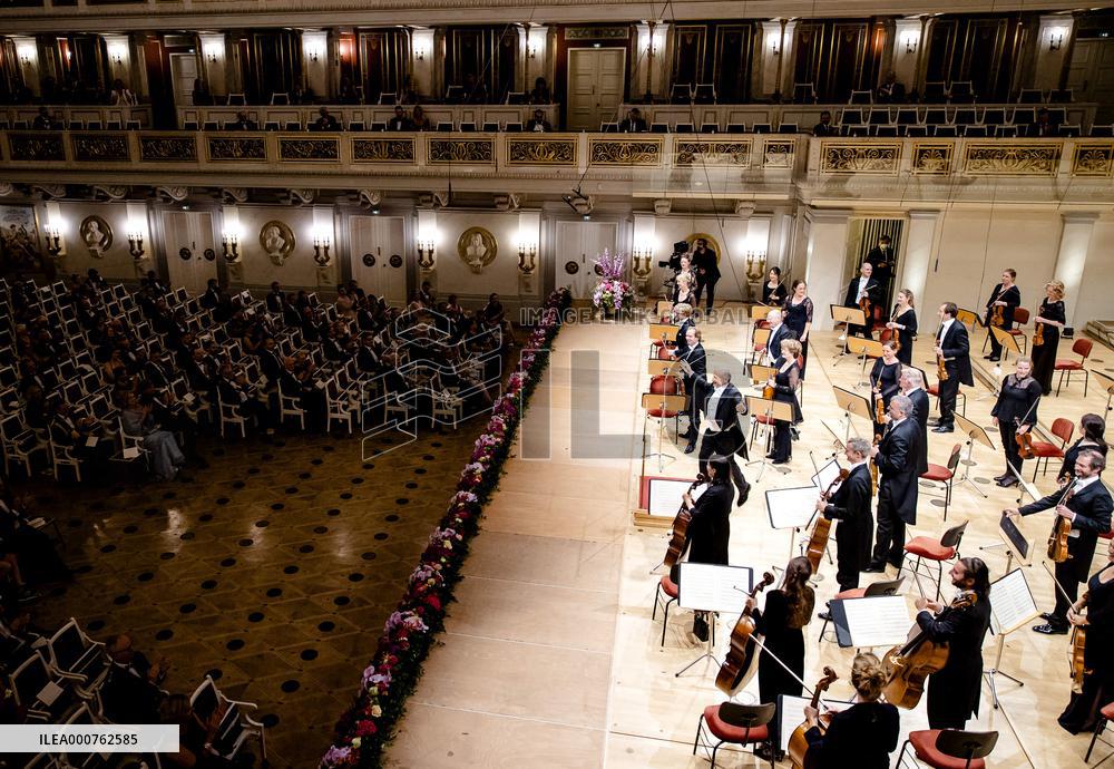 Royals At Counter Performance By Royal Concertgebouw Orchestra - Berlin