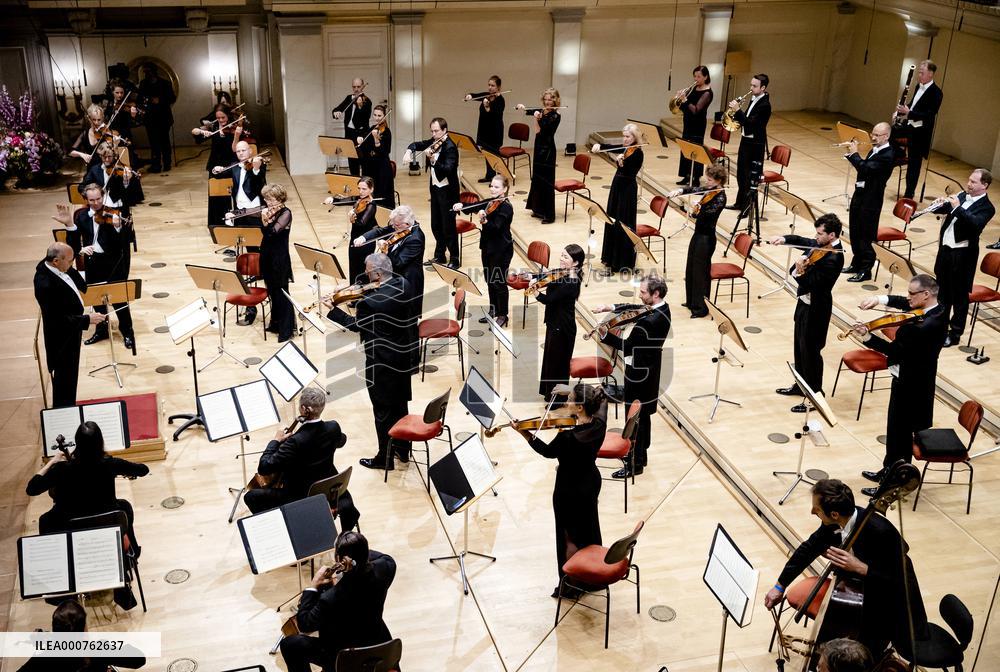 Royals At Counter Performance By Royal Concertgebouw Orchestra - Berlin