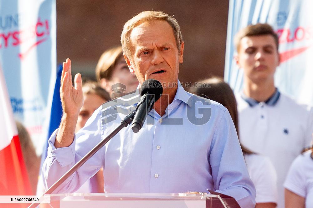 Donald Tusk Holds A Rally - Gdansk