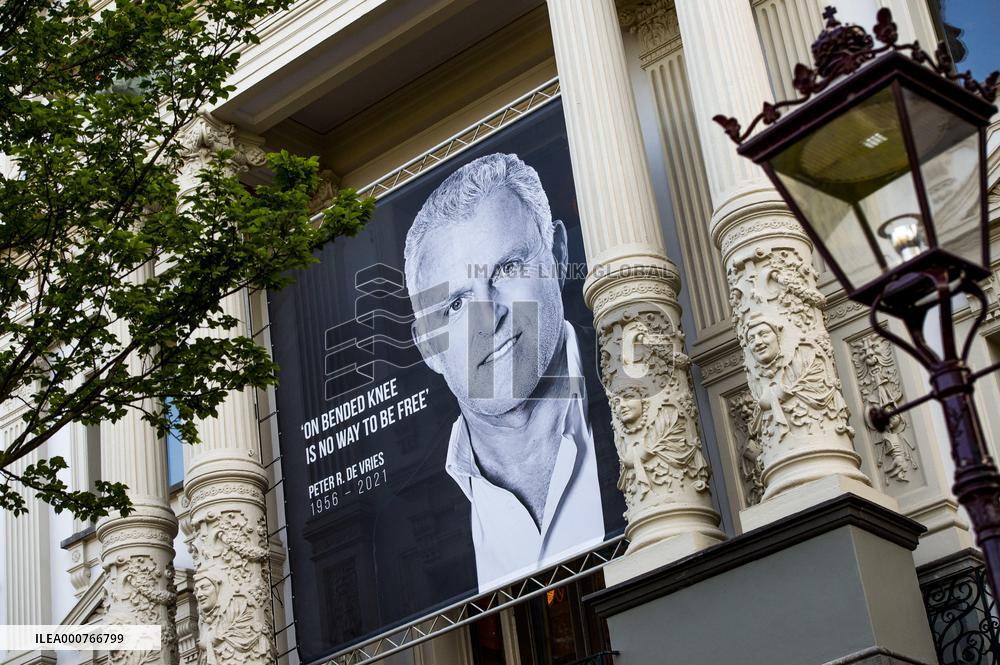 People Pay Final Tribute To Peter R. de Vries - Amsterdam