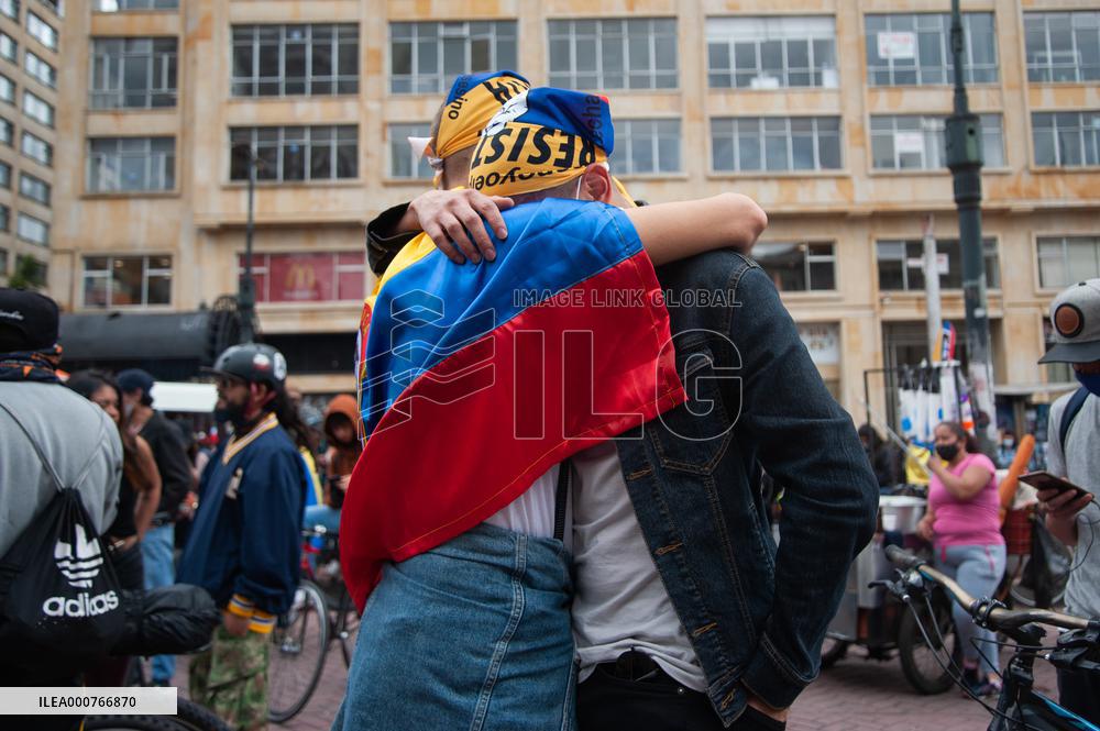 Anti-Government Protest Amid Colombia's Independence Day