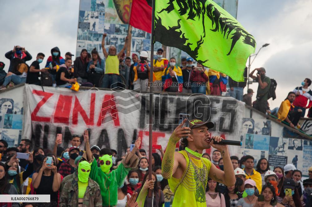 Anti-Government Protest Amid Colombia's Independence Day