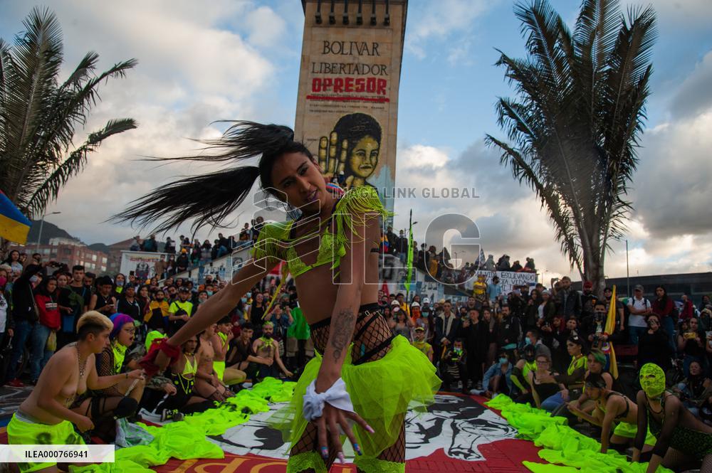 Anti-Government Protest Amid Colombia's Independence Day