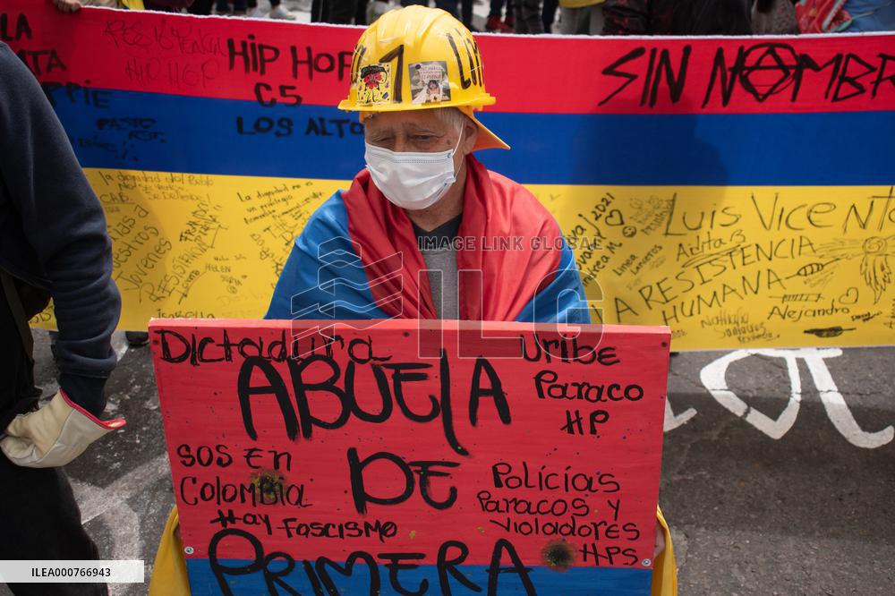 Anti-Government Protest Amid Colombia's Independence Day