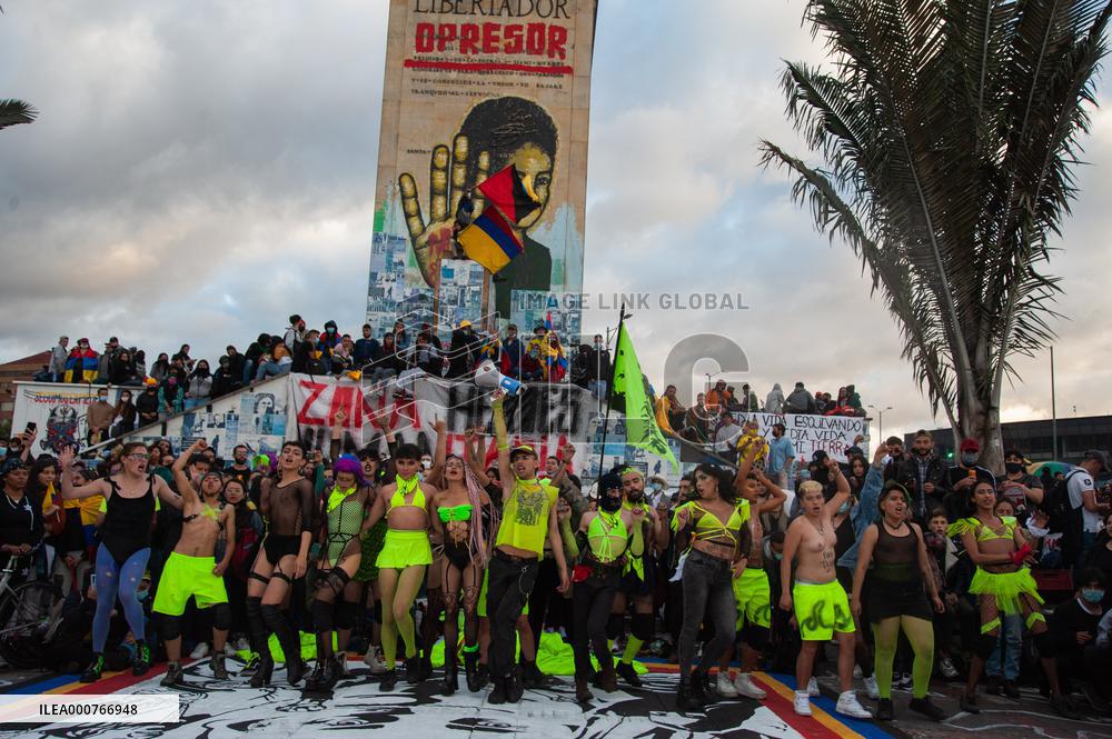 Anti-Government Protest Amid Colombia's Independence Day