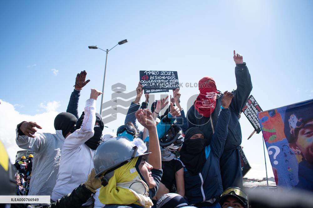 Anti-Government Protest Amid Colombia's Independence Day